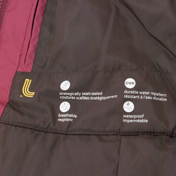 Lolë Waterproof Warm Lined Burgundy Jacket (M) - Picture 6 of 6